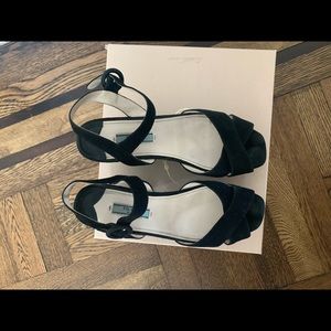 Prada suede platform sandals size 7